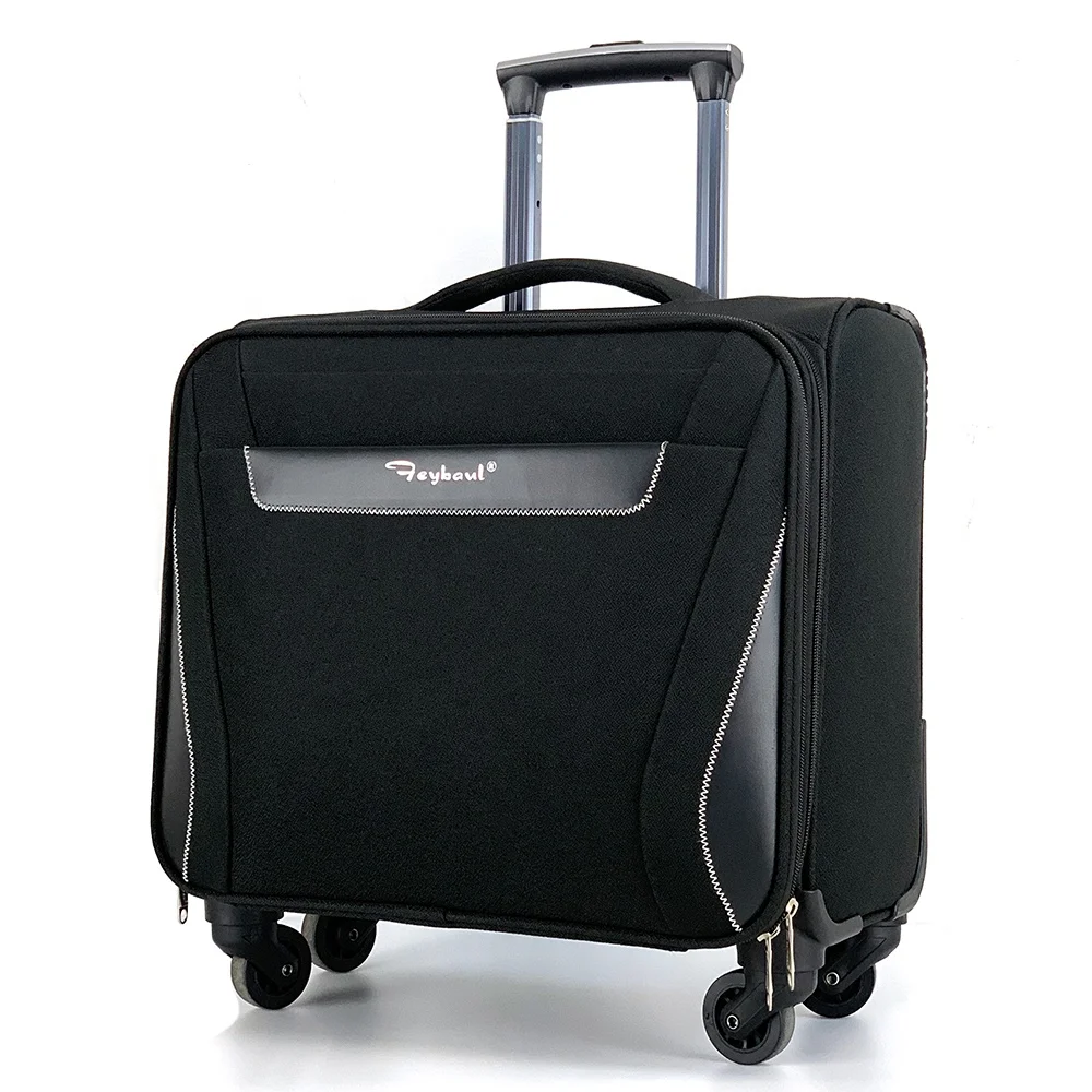 Soft side Upright Luggage Set Travel Suitcase Carry-On Wheeled bag