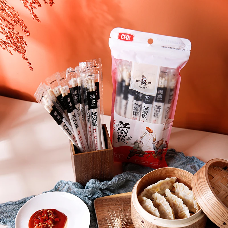 Whosale disposable bamboo chopstickb bulk wooden disposable chopsitcks