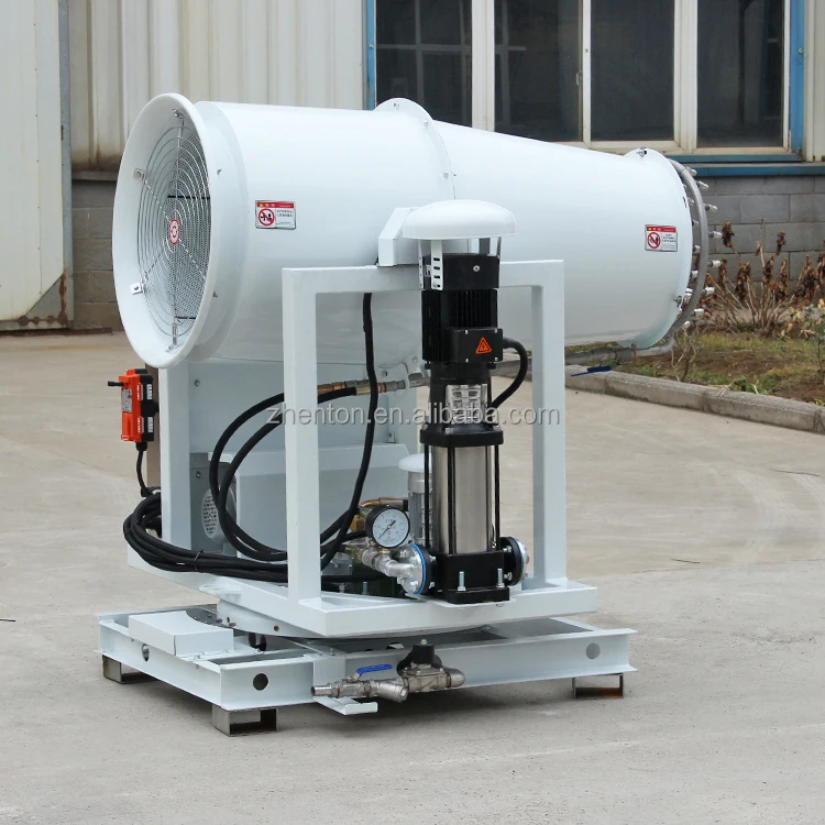 60m Fog Cannon Low Noise Construction Site Dust Suppression Pesticide Sprayer Playground Cannon Price Fog Machine Steam Sprayer