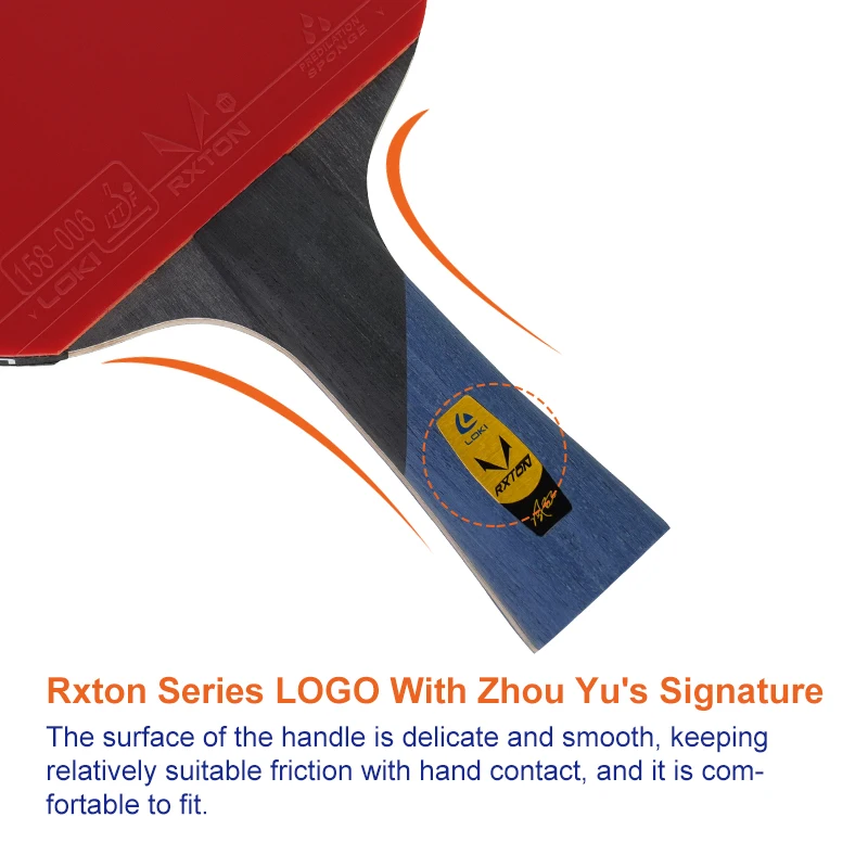 Loki R5 Wholesale Customized Ping Pong Paddle Bat Faster Ball Out Speed 7Ply ITTF Approved Table Tennis Racket