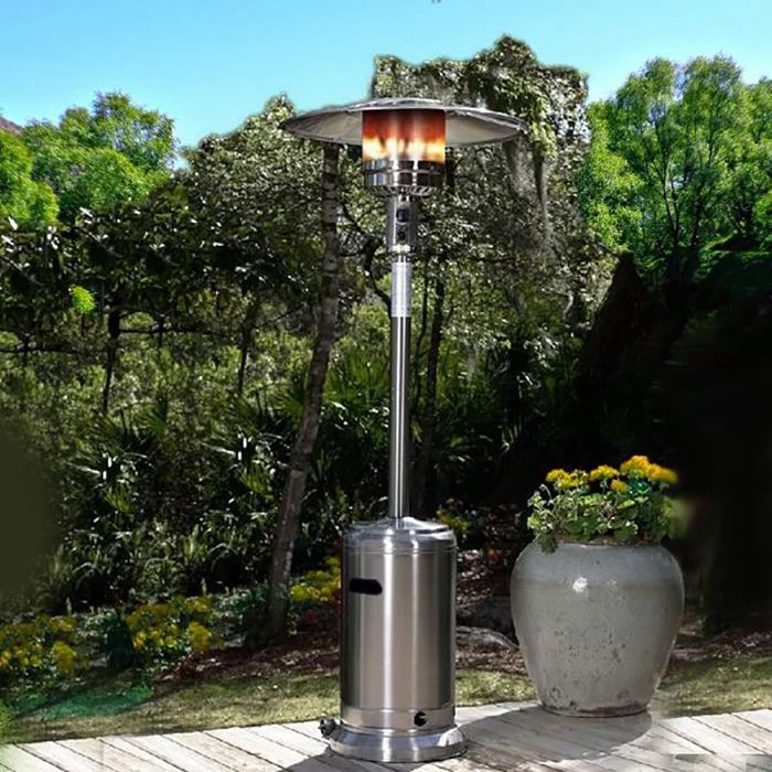 Standing Mushroom Tower Heater Portable Customizable Outdoor Pyramid Flame Gas Patio Heater
