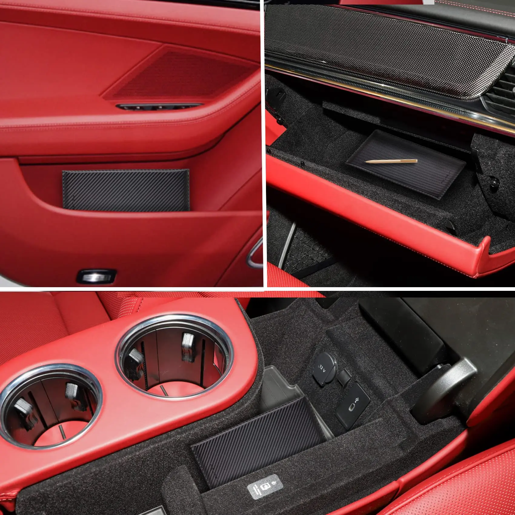 Car Registration and Insurance Card Holder Vehicle License Document Glove Box Compartment Organizer Essential Car Wallet Case