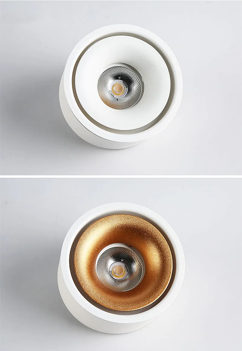 Modern Design Indoor LED Downlight IP44 Rated 7W 10W Aluminum PC Body Warm White Cold White Emitting Surface Mounted Home Hotel