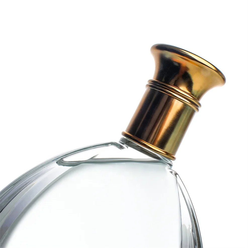 70cl empty fancy personalized liquor whisky Rum wide mouth gin vodka alcohol Cognac XO brandy glass bottle with cork