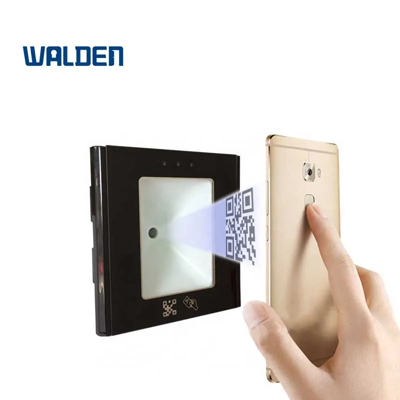125 кГц/13,56 МГц установлен qr-код сканер wiegand rfid считыватель карт доступа