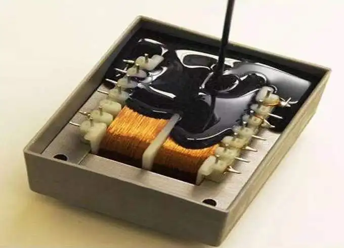 low viscosity twin pack clear electronic silicone transparent potting material