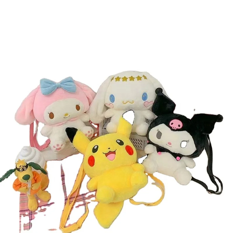 Fanny pack unicorn stuffed animal plush toy bag kids girls cartoon unicorn plush waist bags fuzzy Cute travel bag