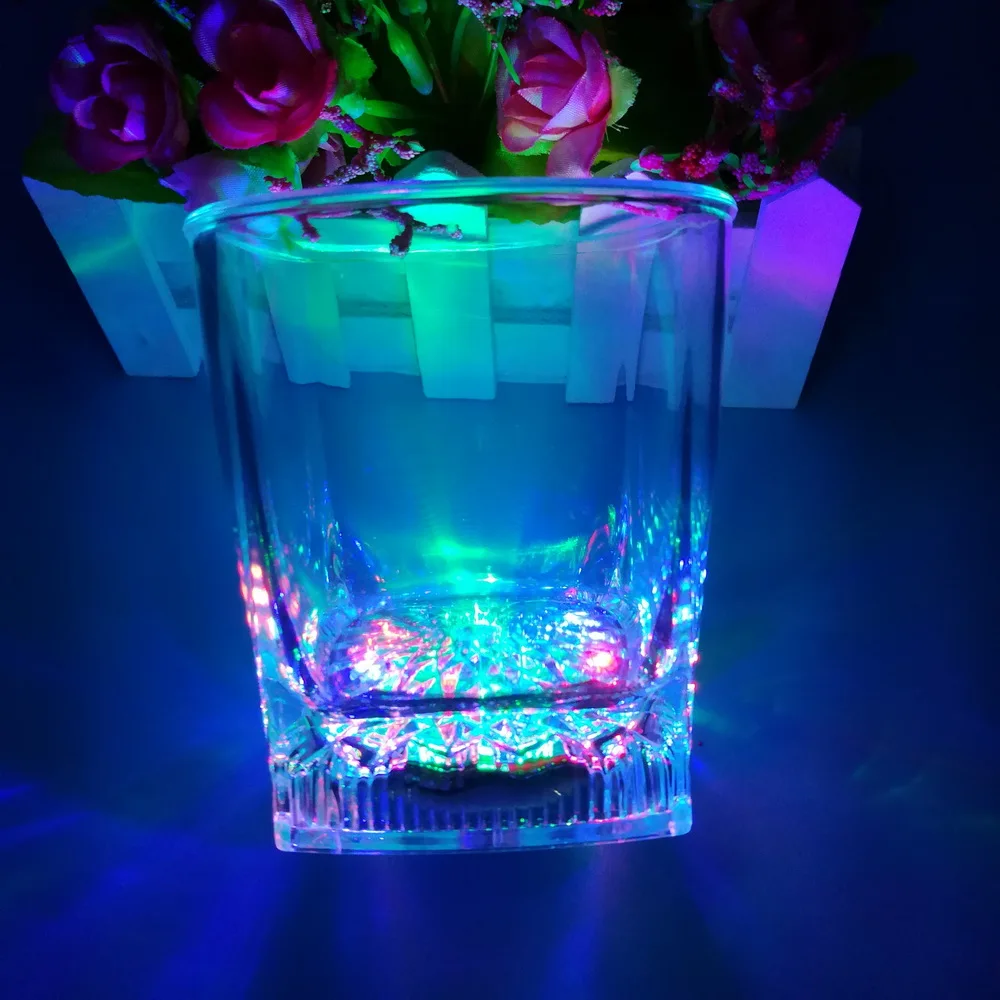 Factory Sell 10oz Flashing Glass Cup Halloween Use Cola Can Do Logo Print