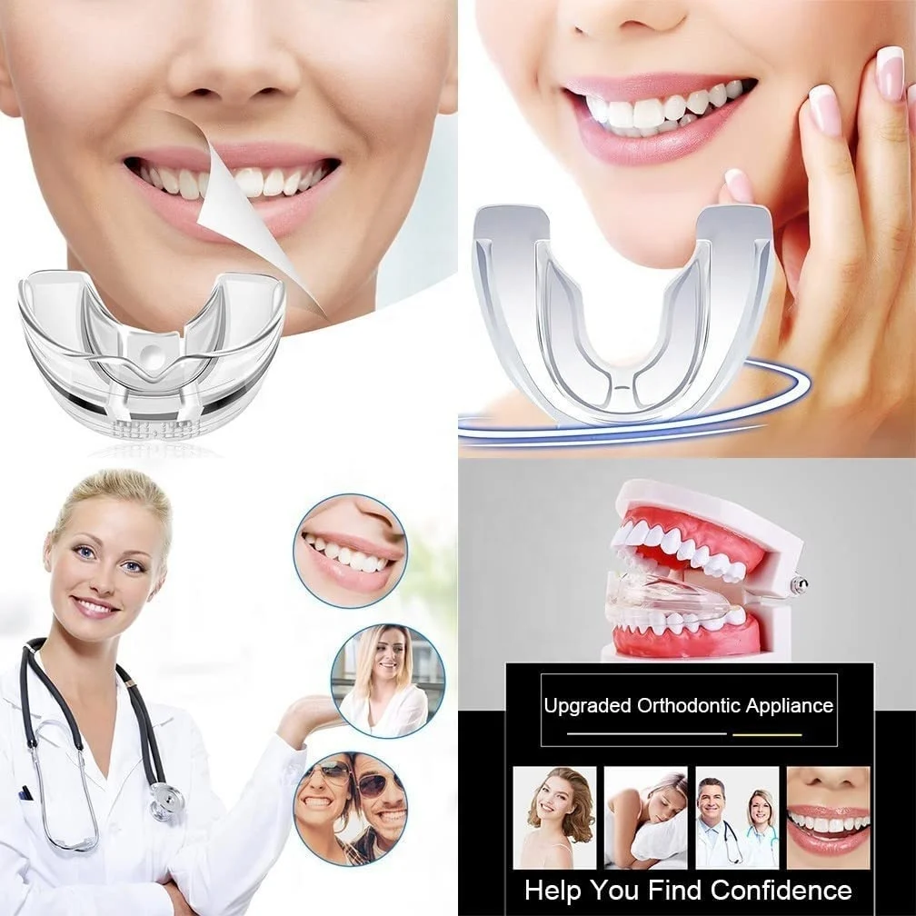 High quality custom logo box packaged dental dentsappareils tighten teeth aligner correction 3 stages teeth braces