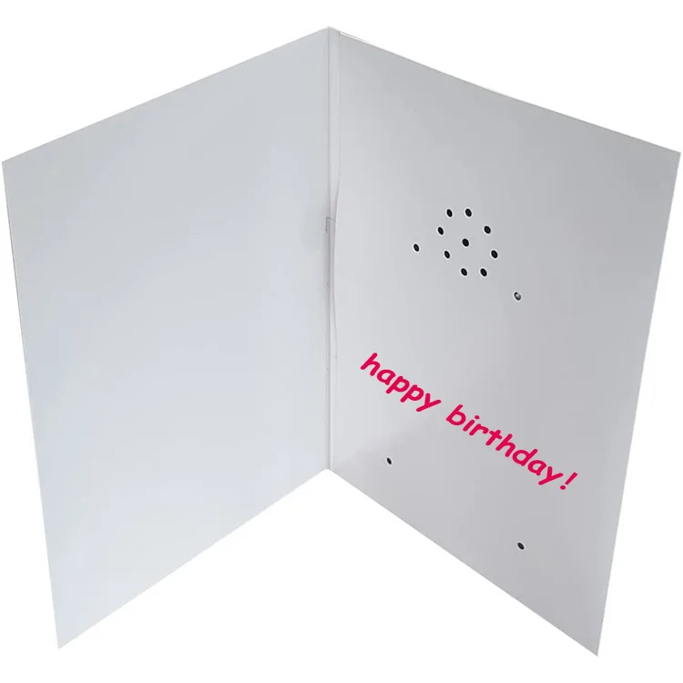 Custom Competitive Price Birthday Party Gift Music Audio Greeting Card Recordable Talking Greeting Card
