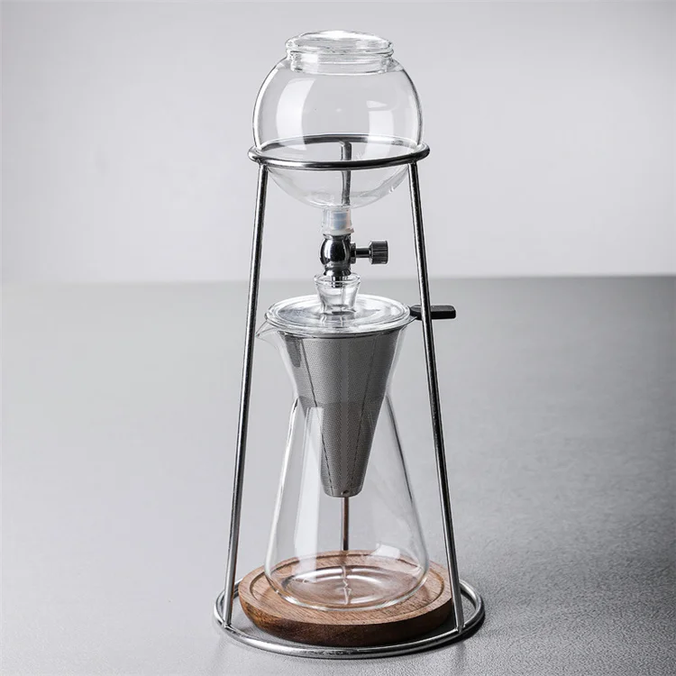 Harmony Hot Selling Wholesale Glass Pot Set Household Type Hand Brew Extraction Tea Ice Drip Coffee Pot