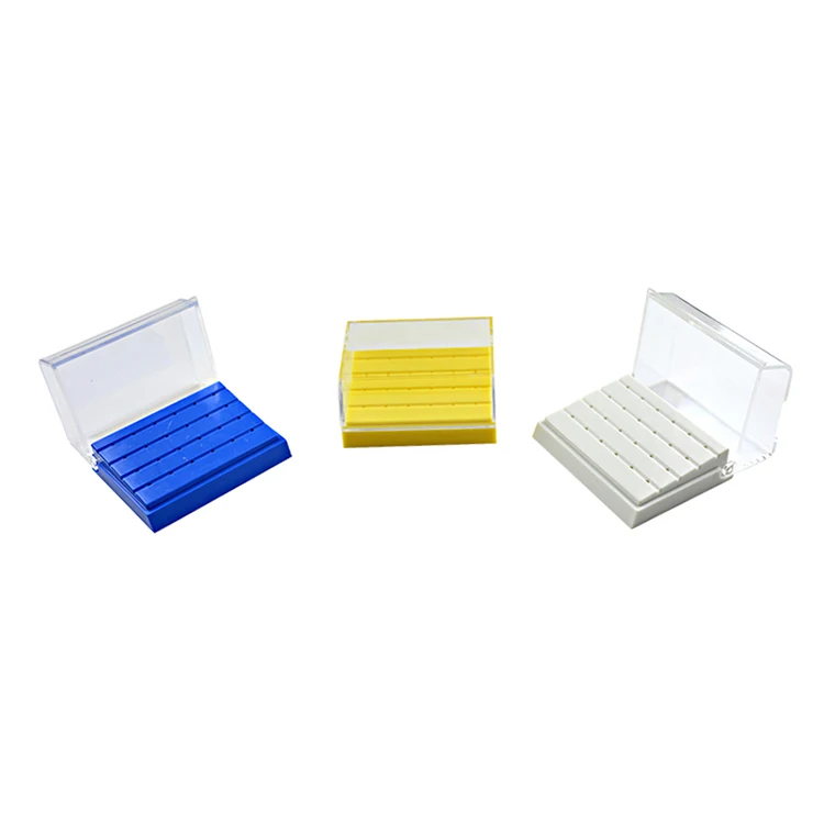 2021 Dental Holder Burs Block Case Box /24 Holes Plastic Disinfection Box