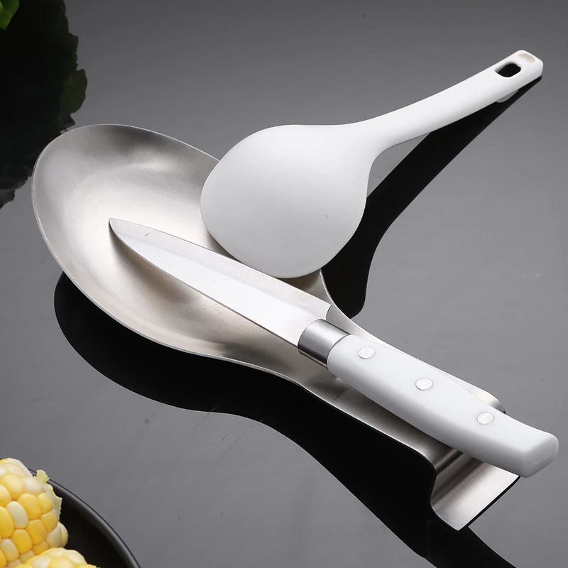 Wholesaler Kitchen Spoon Rest for Stove Top Stainless Steel Utensil Spoon Rest for Kitchen Cooking Utensil Rest