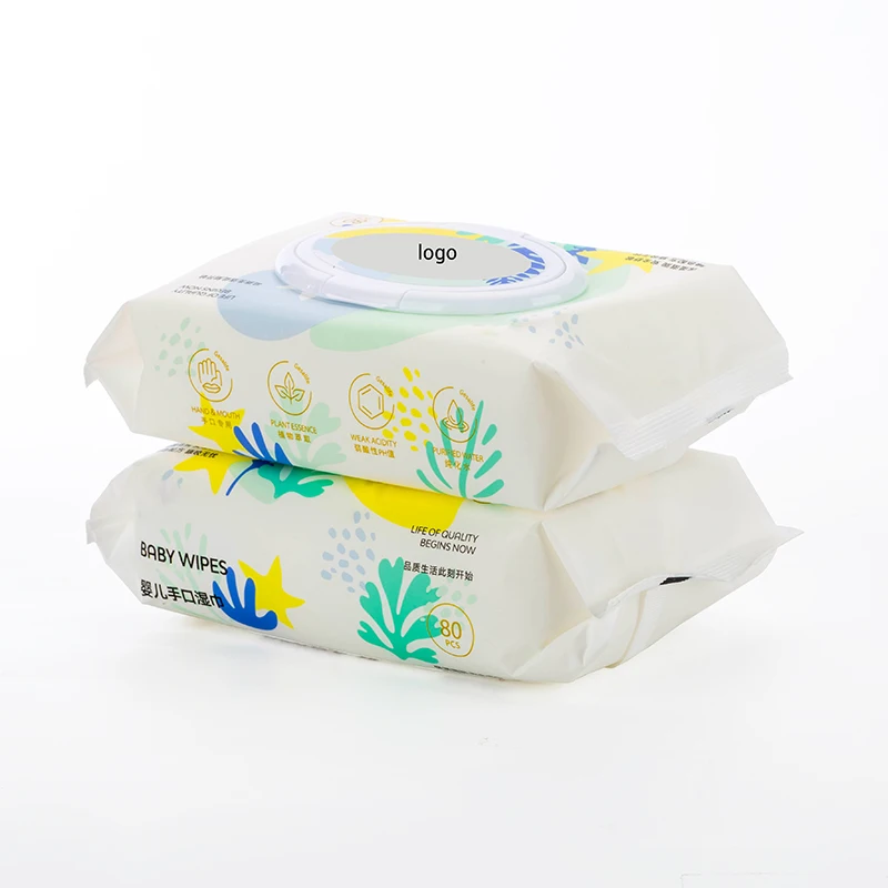 Baby Wipe Wet Non-woven Soft Confortable Feeling 80PCS Household Skin Care Cleaning Daily Life Freely Samples Offered Unscented