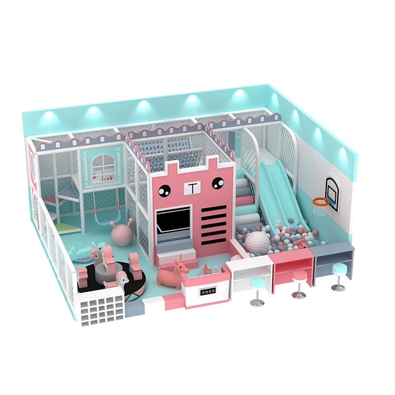 Commercial Kids Indoor Playground Jungle Theme Multifunction Amusement Equipment Plastic Playground from 2-15 Years Old mazes