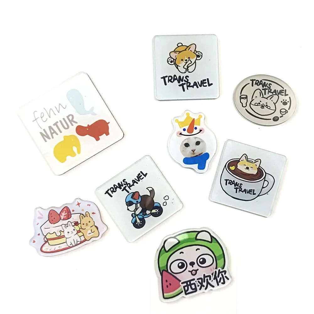 Made in China 3D Landscape Photo Cartoon Animation Square Magnetic Fridge Magnets Christmas Gifts square refrigerator magnet