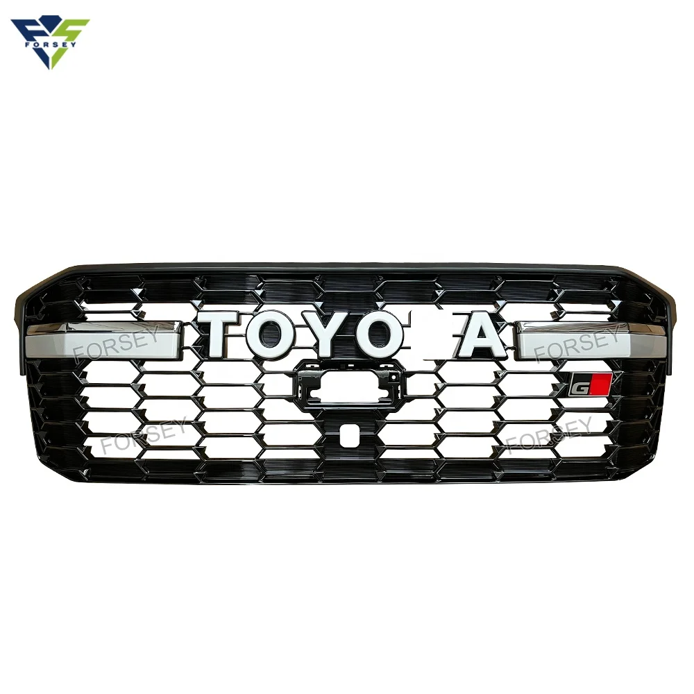 Car Body Parts Front Grille for Land Cruiser LC300 2022 Car Front Bumper Grille Sliver G-R version grille