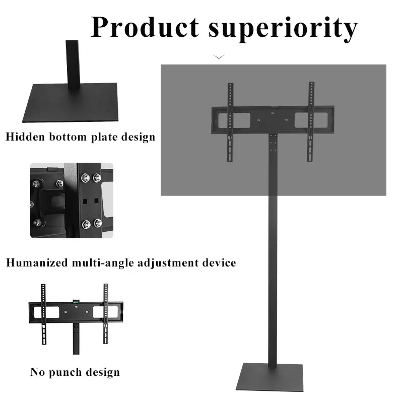2022 new Tilt High Quality Home Floor Tv Stand 32-60 inch 55 inch Living Room Furniture Stands LED LCD TV monitor mount stands