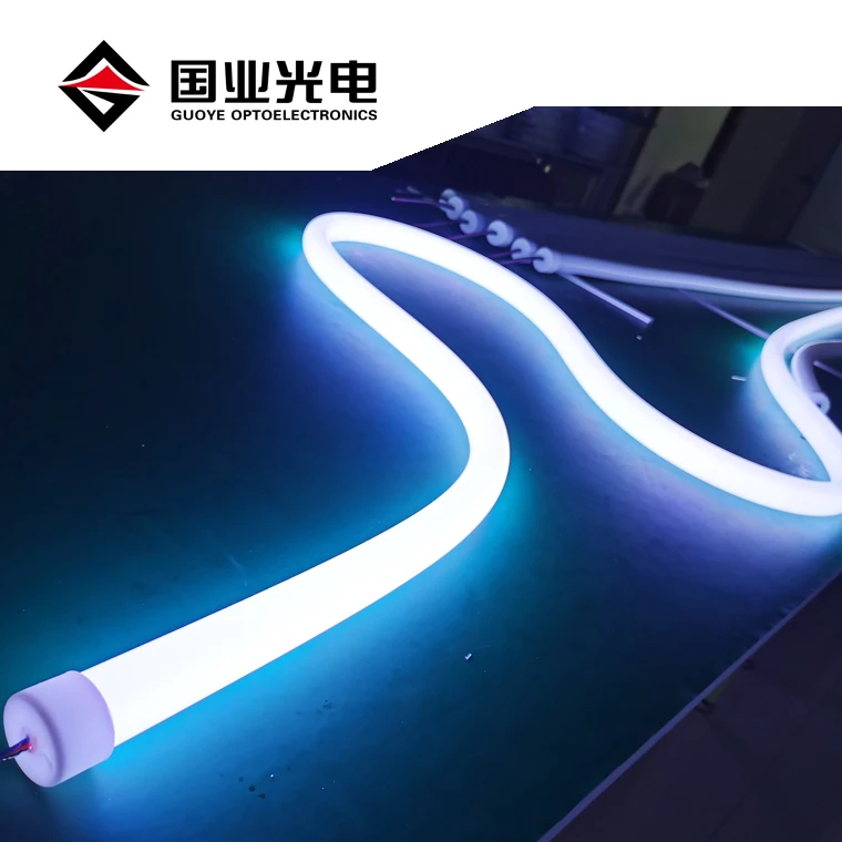led neon flex rgb 360 degree diameter of light round 12V 24V IP67 rgb Neon Tube Flexible Strip Light