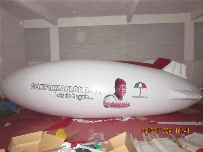 Custom made inflatable PVC airship helium blimp outdoor inflatable blimp for sale Custom logo flying inflatable hot air balloon