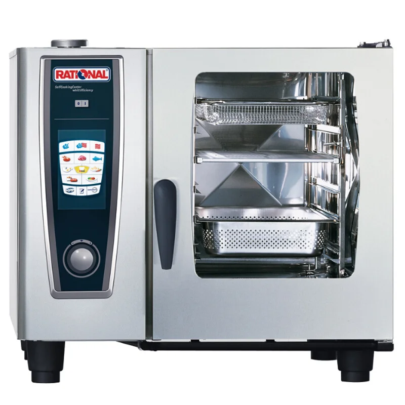 rational commercial combi oven 6trays computer control  clean electric price