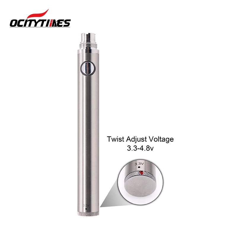 Ocitytimes cbd vaporizer 650mAh 900mAh 1100mAh vape battery EVOD Twist