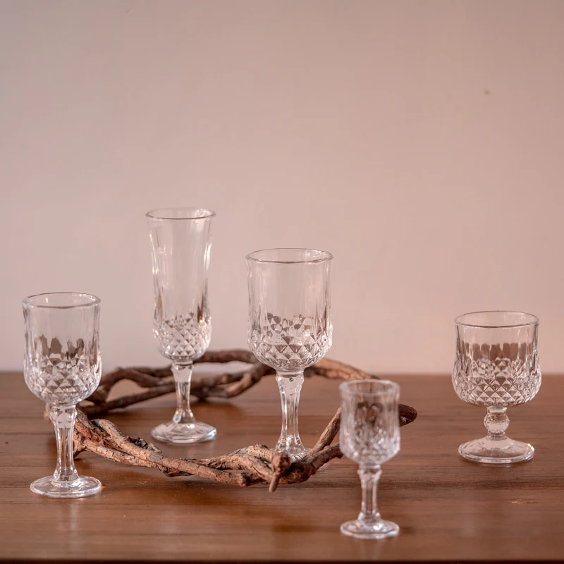 150ml diamond goblet champagne glasses TL3001DIM