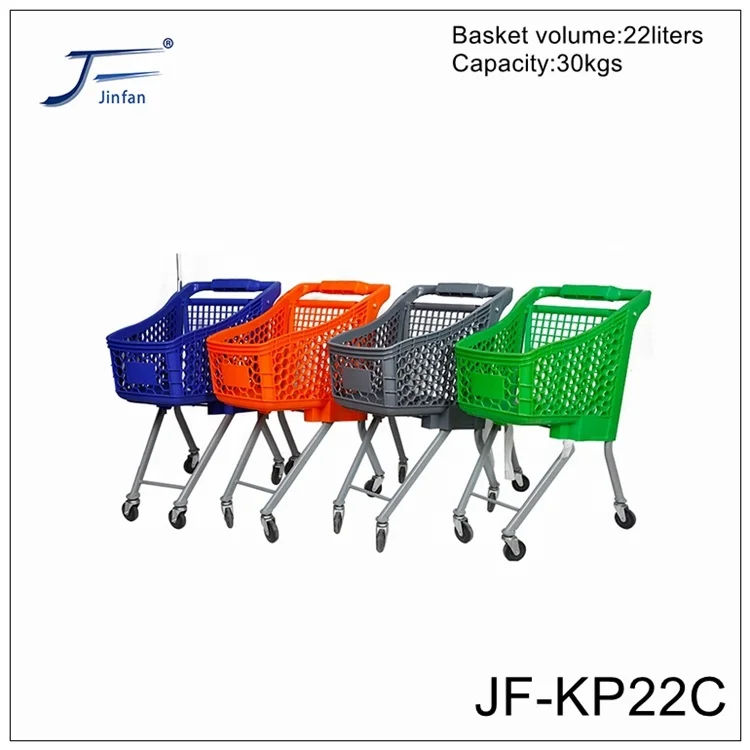 Supermarket Store Trolley Children Kids Shopping trolley High Quality and Durable Plastic Parts with flag