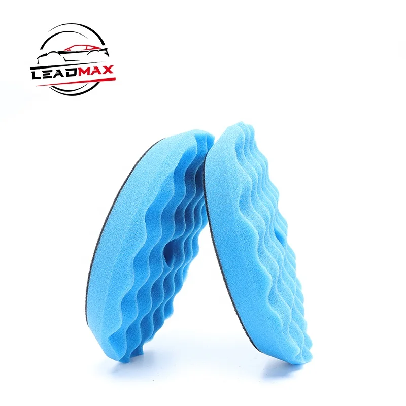 LEADMAX Professional 6 Inch (150mm) Car Polishing Pads 3-Step Buffing with round Foam Compound/Polishing/Finishing Cr Sponges