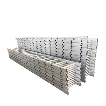 Custom made Aluminum climbing ladder 5 Meters Ladder High Strength Aluminum Alloy Welding Shelf and Ladder