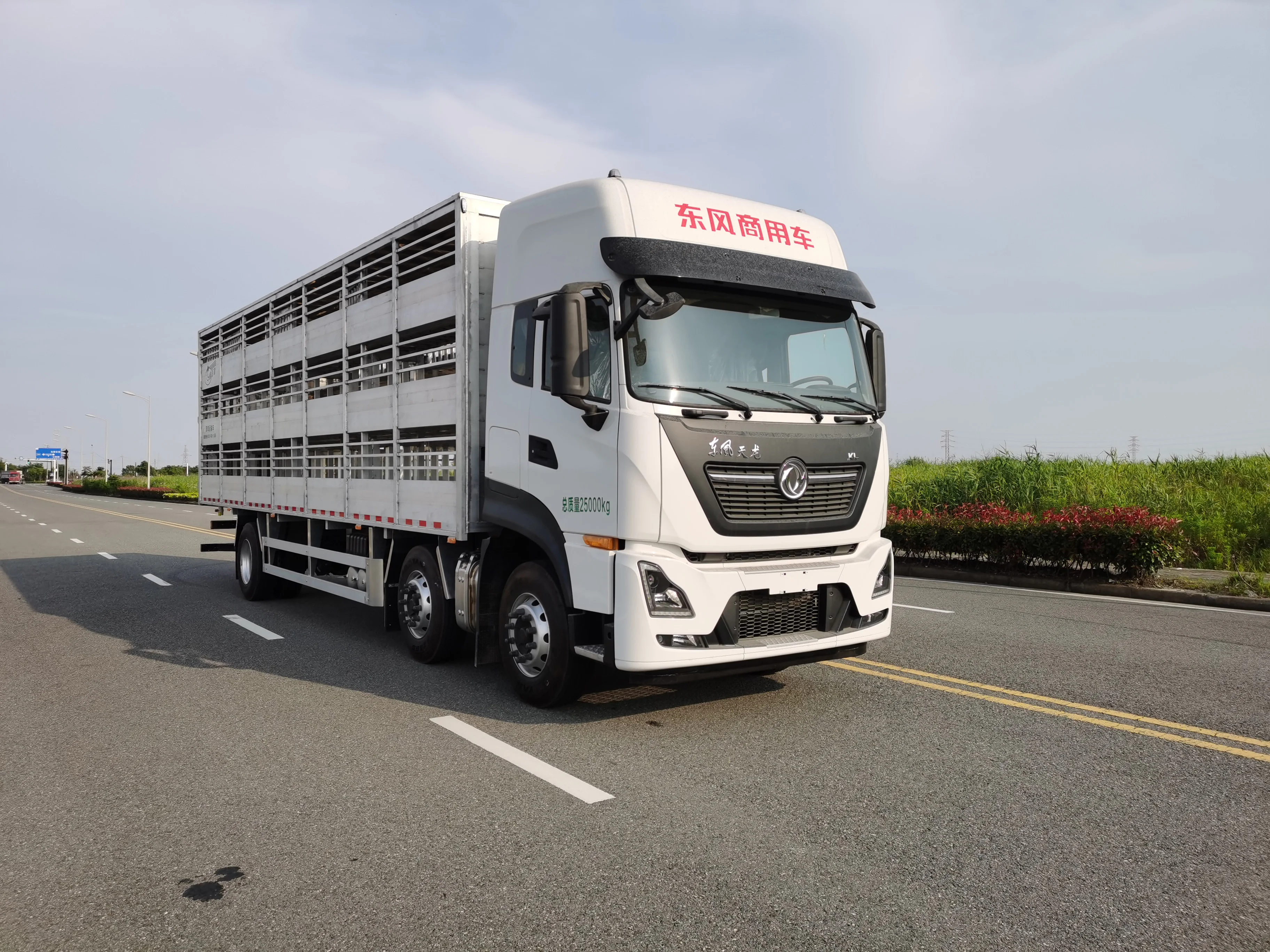 Новый дизайн Dongfeng Tianlong 6x2 3 террас для перевозки домашней птицы живая доставка свиней грузовик