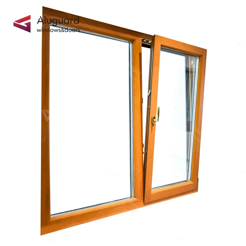 wooden window and door aluminium frame design / aluminium clad wood window