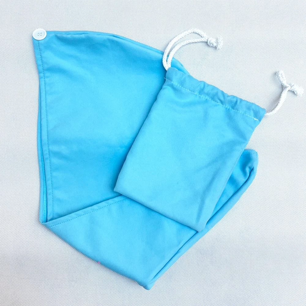 pack large microfiber suede bath dry hair towel wrap