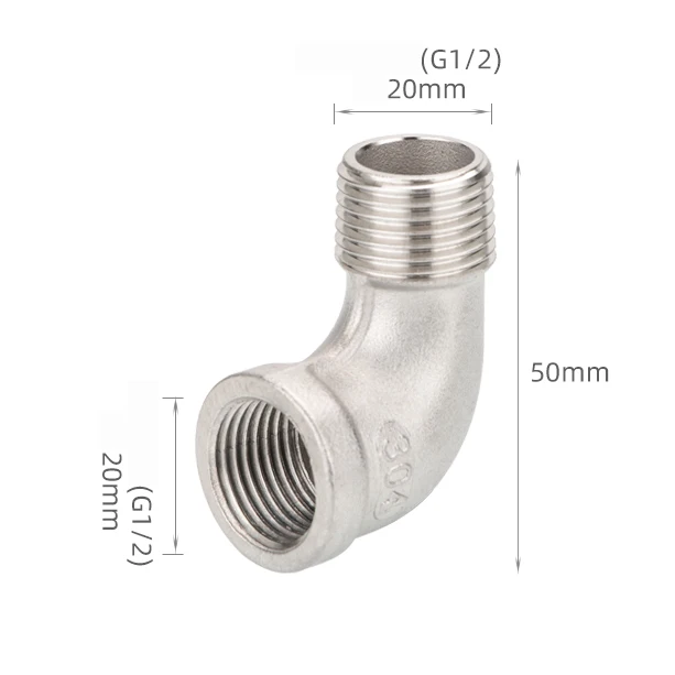 TKFM male threaded ss304 stainless steel pipe Fitting tube Adapter elbows