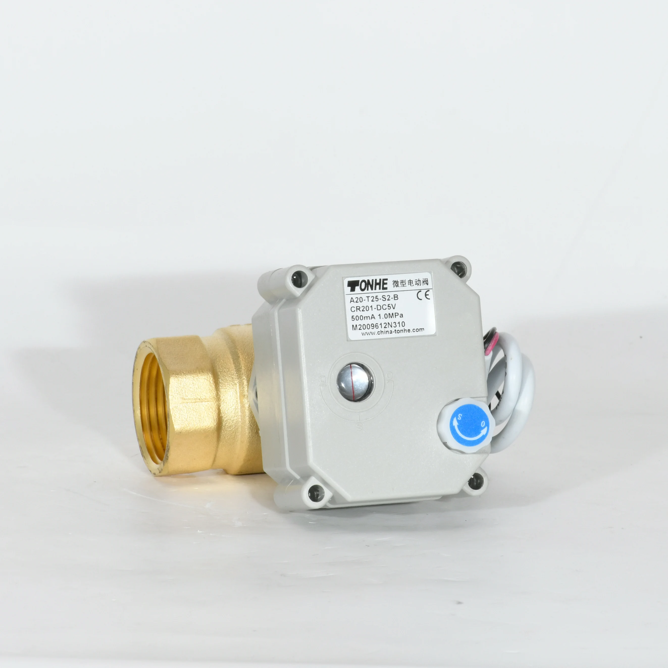 2 варианта Утверждено WRAS соединители 3/4 'AC220V латунь Электрический моторизованный шаровой клапан с ручным
