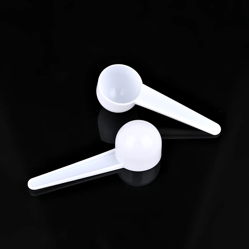 White color medicine powder measuring spoon 20ml cosmetic spoon for powder