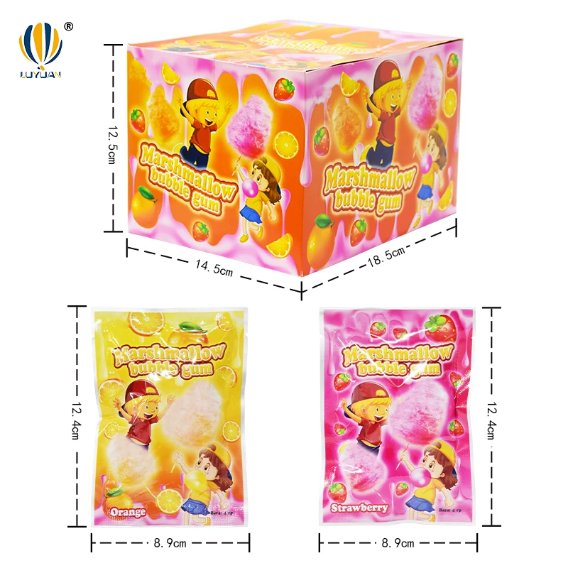 Long Stick Bubble Gum Marshmallow-shaped Chewing Gum Tattoo Bubble Candy Chewing Gum