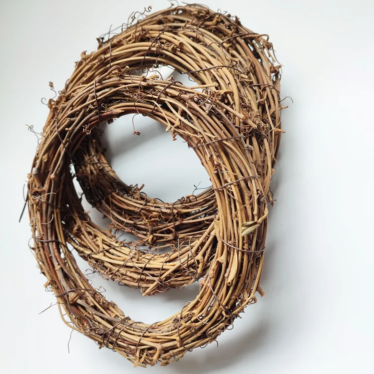 Настенные декоративные кольца из ротанга ручной работы, 15 см