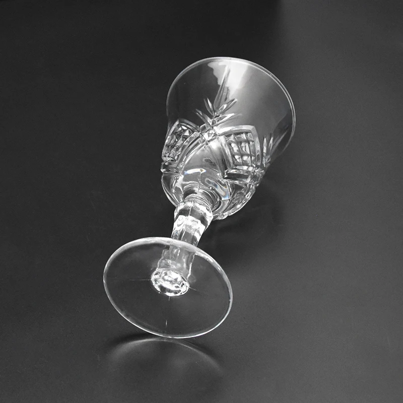 Винтажный бокал для красного вина и белого шампанского без свинца с резным