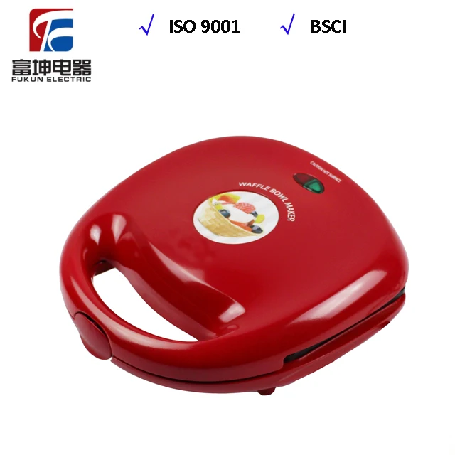 2 holes Household Fruit Pie double Bowl Maker Ice cream cup maker Waffle Cone Machine