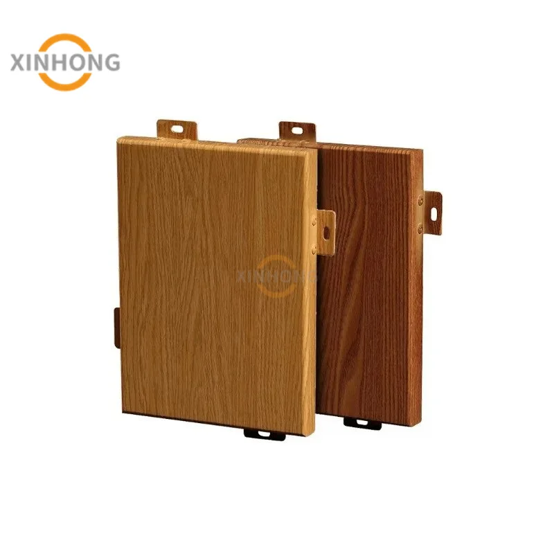 Hotel interior HPL veneer finished aluminum pattern wooden design flush doors