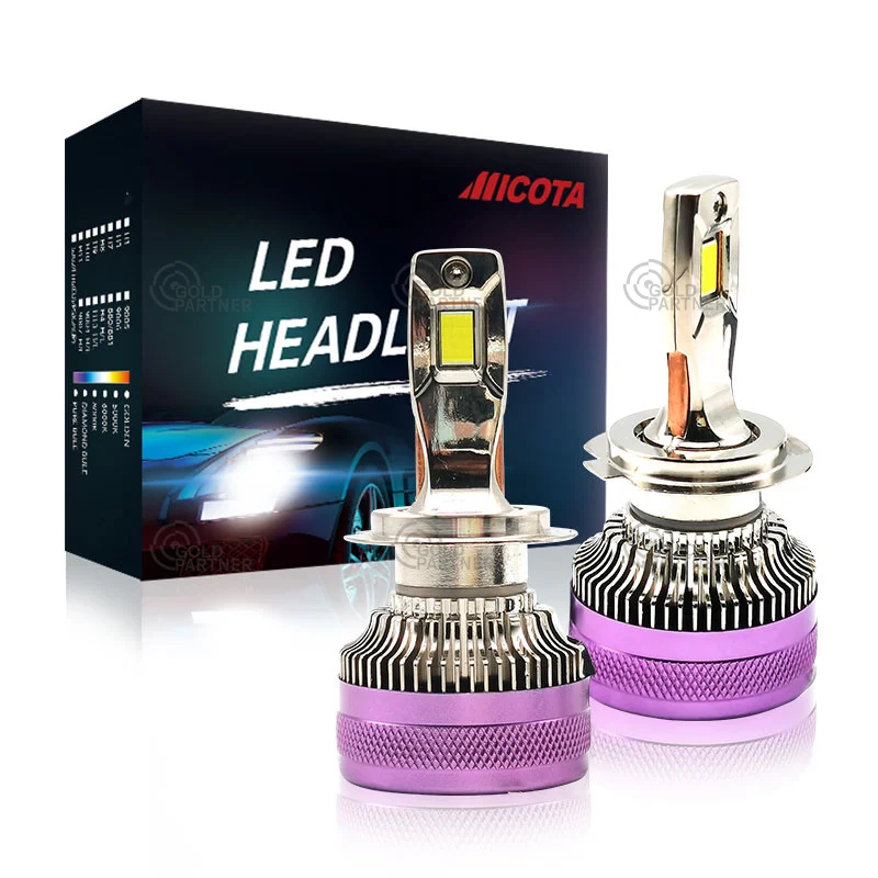 High Lumen 46000lm 4075 CSP 6500k led car lights bulb accessories H1 H4 H7 9005 G80B auto led headlight