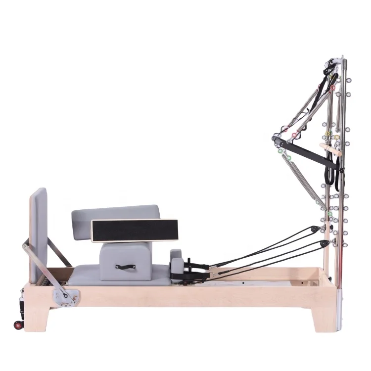 Wood Machine Exercise Trapeze Springs Infinity Yoga Pilates Equipment Pilates Reformer Tower