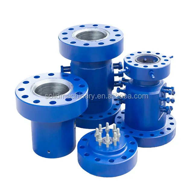 High pressure wellhead tubing head and spool