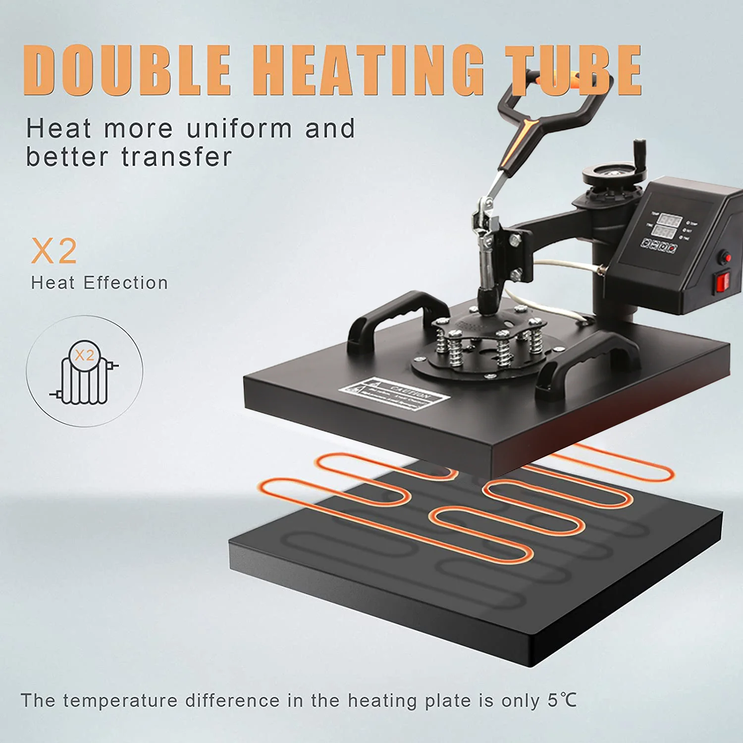 Double Display Advanced New 8 In 1 Combo Heat Transfer Machine Sublimation Heat Press Machine For Mug/Hat/Tshirt/Slate Rock/MDF