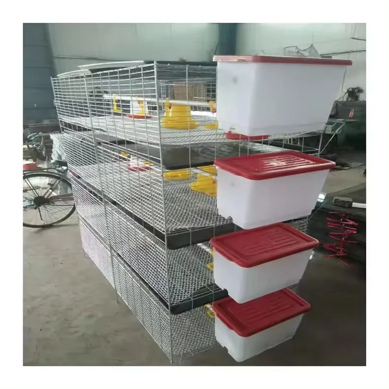 High Quality Broiler Poultry Farming Equipment H Type Automatic System Battery Broiler Chicken Cage