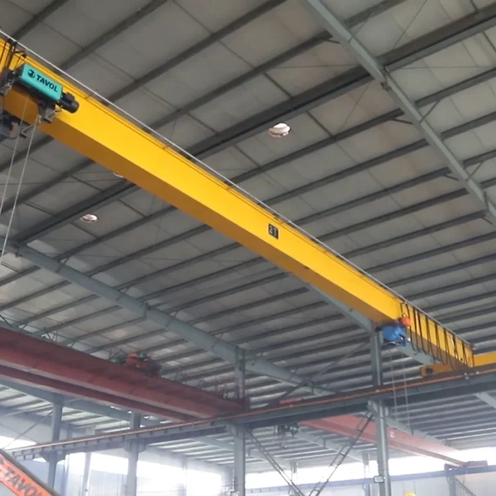 5 ton 10 ton European Design Single Girder Overhead Crane For Paper Workshop