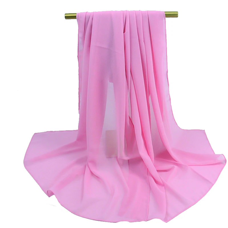 Wholesale premium soft plain daily chiffon hijab scarf supplier georgette chiffon hijab scarves fashion accessory hijab