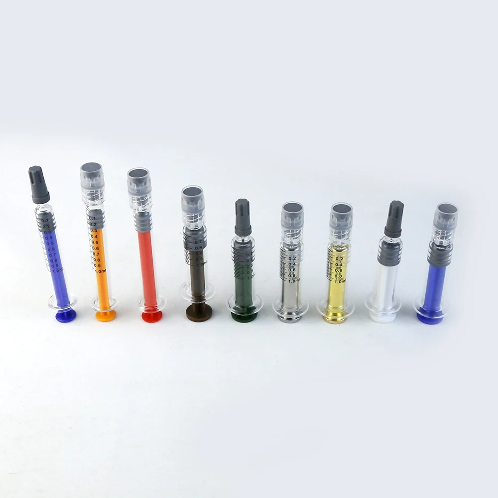  Масляный дермальный наполнитель cbd одноразовый предварительно заполненный стеклянный шприц luer