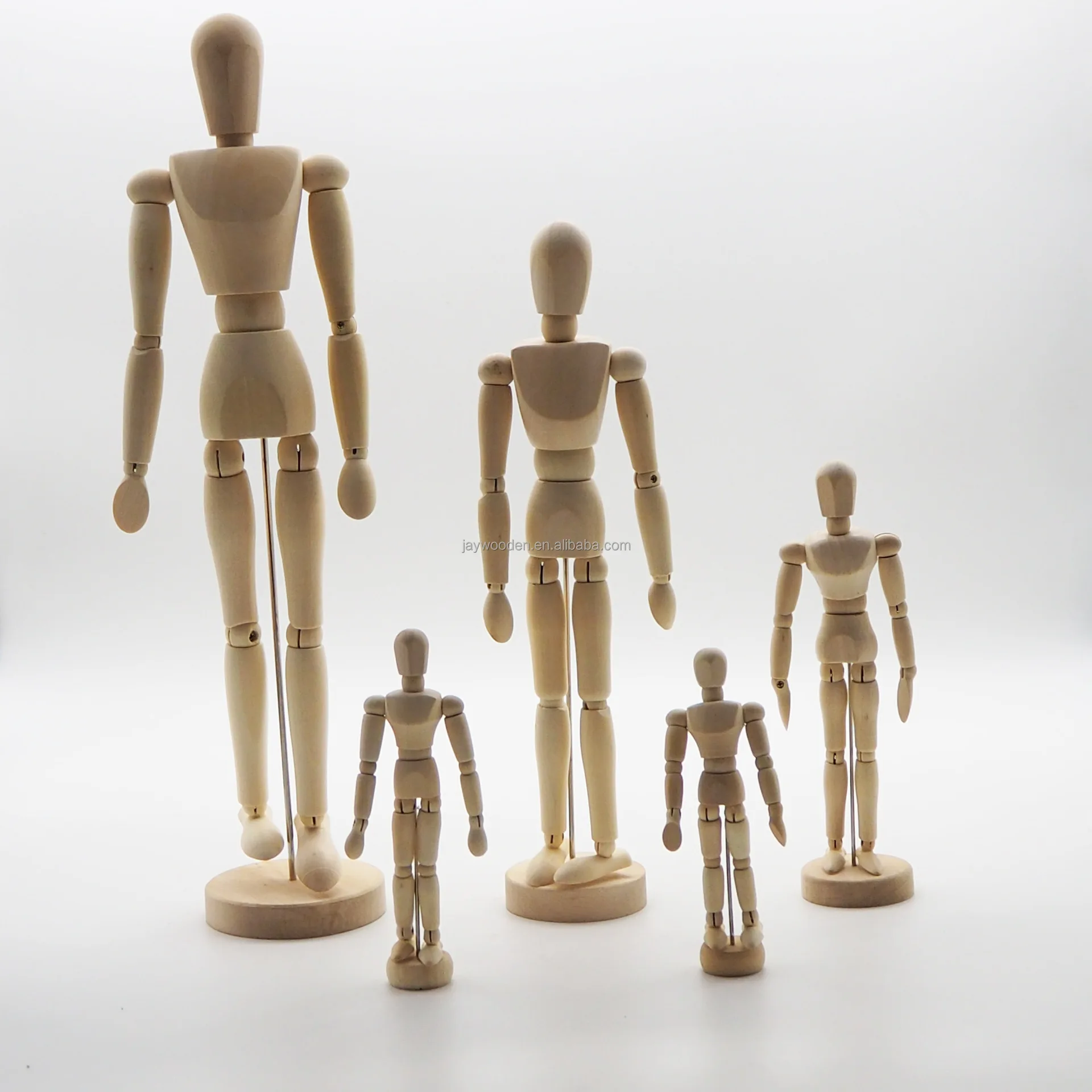 4.5 Inch 5.5 Inch 8 Inch 12 Inch 16 Inch Art Sketching Model Wood Doll Movable Joint Artist Drawing Wooden Human Body Manikin